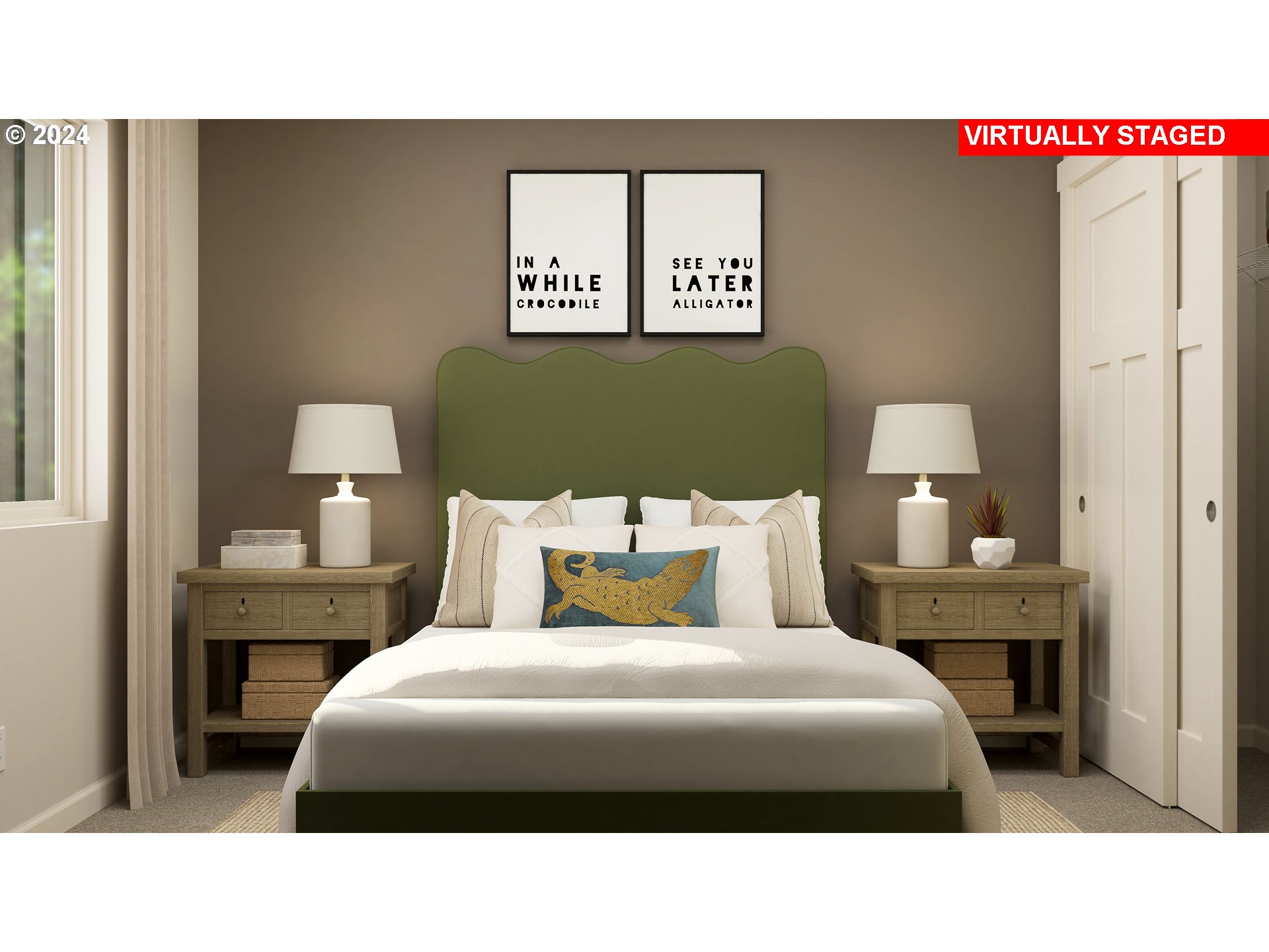 4131 Southwest 31st Street Gresham, OR 97080 - Photo 9 of 23 a bed room with a bed and a night stand