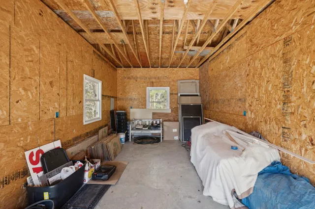 a view of a room with furniture
