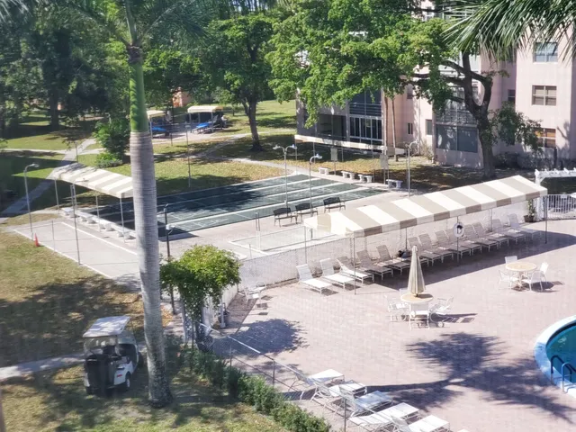 a view of a street from a balcony