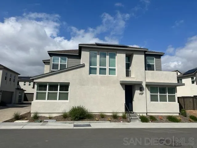 a front view of a house