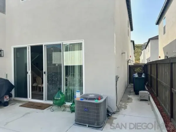 a backyard of a house