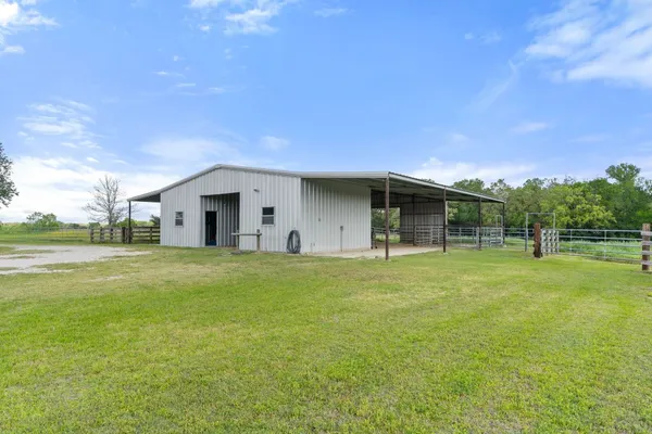 a view of an empty room with a sliding door