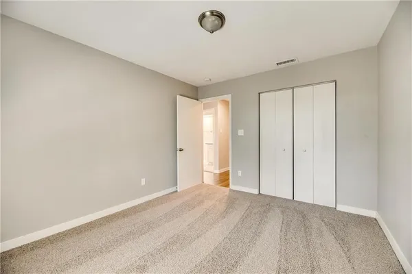 a view of an empty room