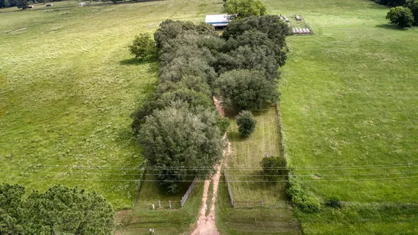 a view of park with wooden fence
