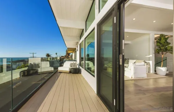 a view of a balcony