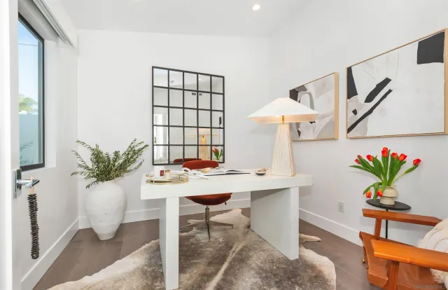 a view of stairs with wooden floor