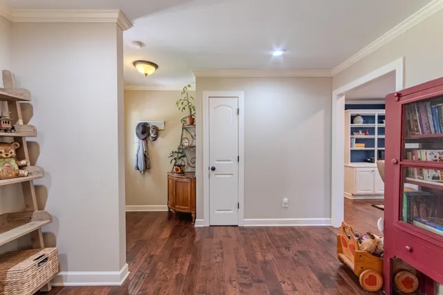 wooden floor in a room