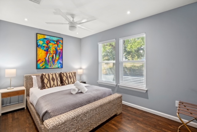 1183 Coleto Street Austin, TX 78702 - Photo 13 of 17 a bedroom with a bed and a window