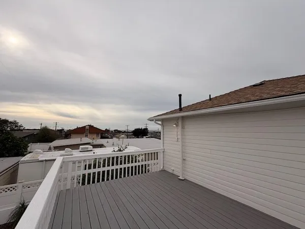 a view of a roof deck