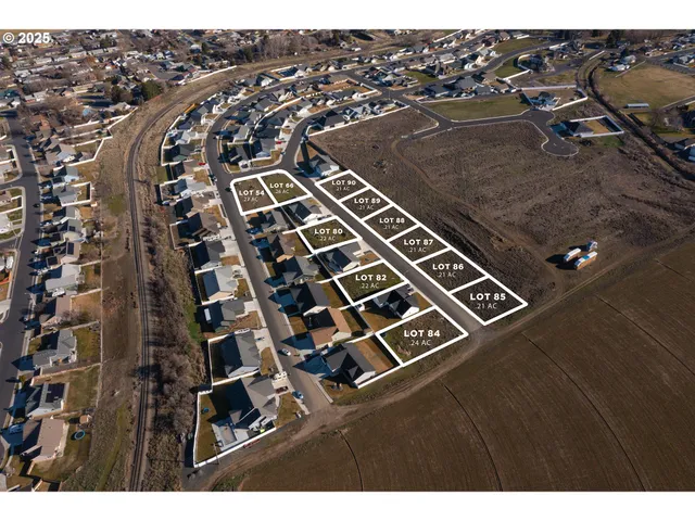 an aerial view of a city