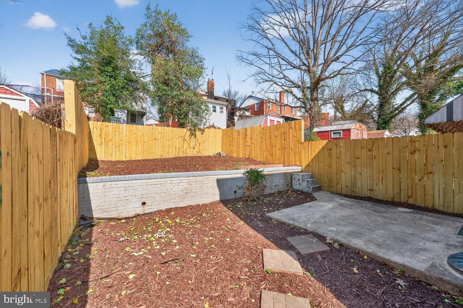 3433 25th Street Southeast Washington, DC 20020 - Photo 21 of 26 a view of backyard with wooden fence
