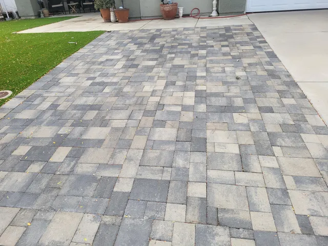 a view of a backyard with a garden