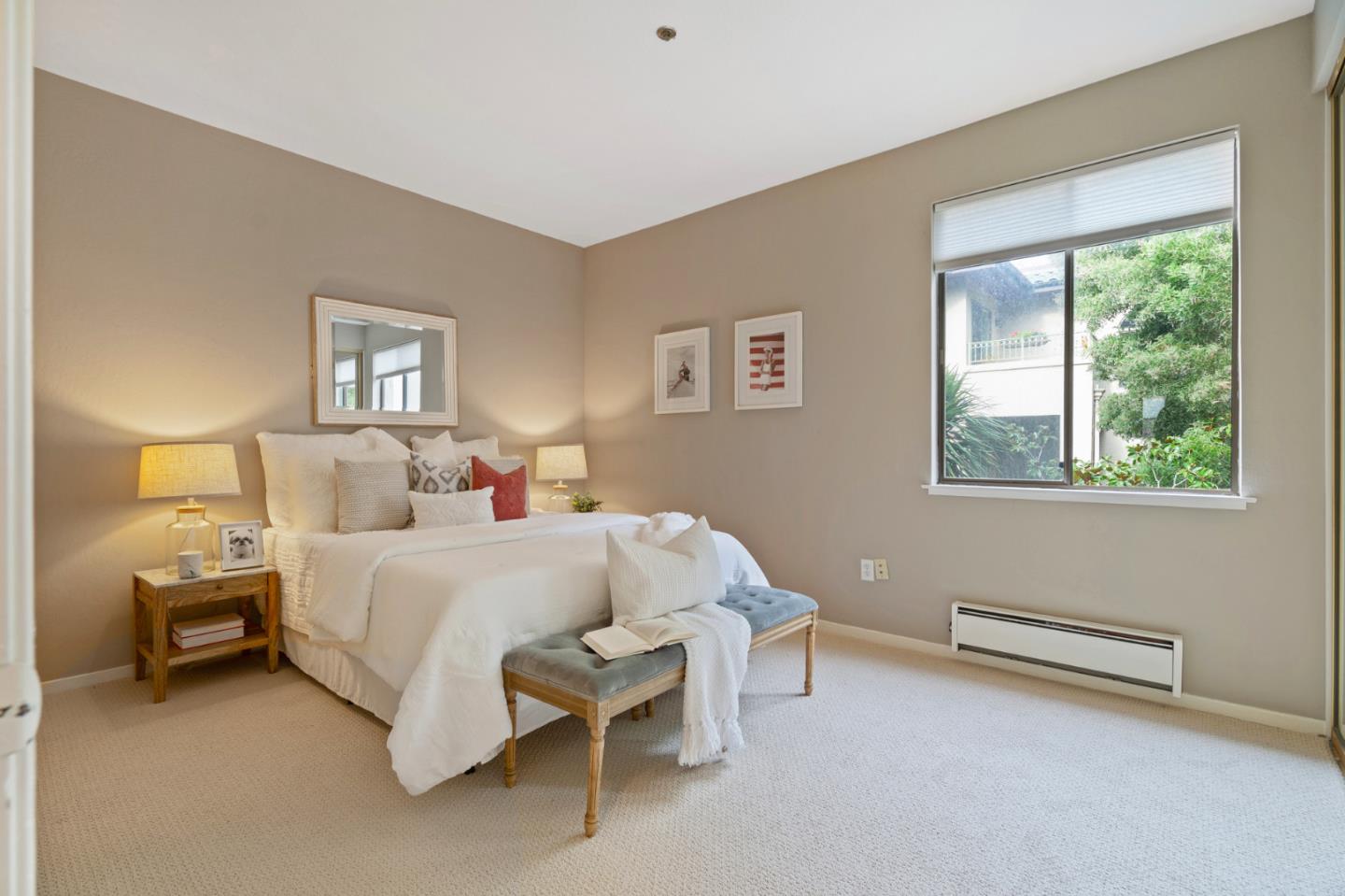 525 Almer Road, Unit 210 Burlingame, CA 94010 - Photo 14 of 36 a bed room with a bed and a window