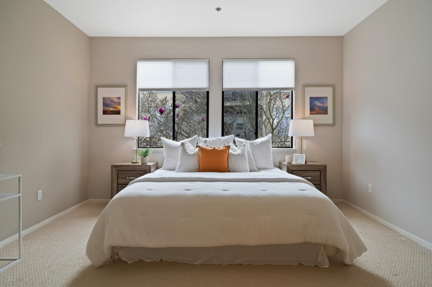 525 Almer Road, Unit 210 Burlingame, CA 94010 - Photo 22 of 36 a bedroom with a bed and window