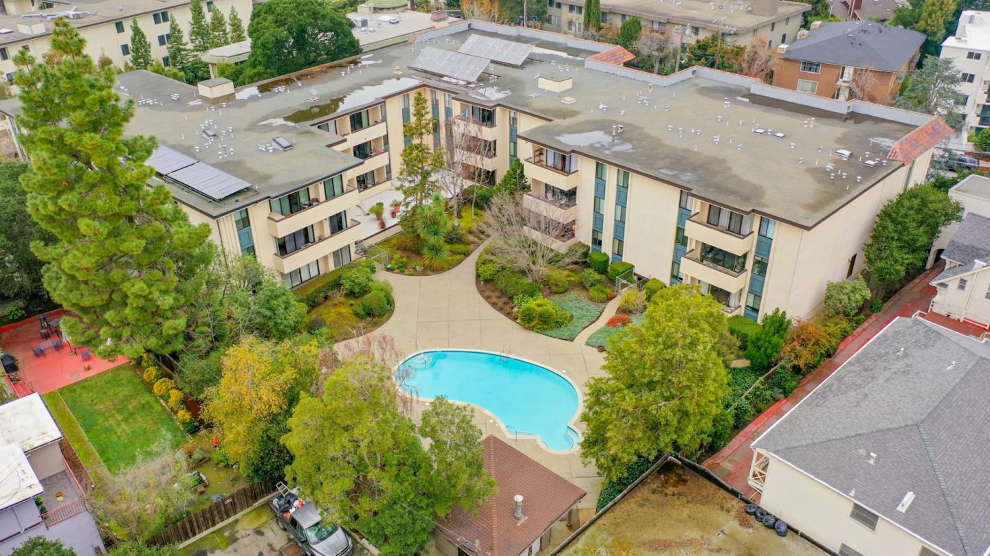 525 Almer Road, Unit 210 Burlingame, CA 94010 - Photo 25 of 36 an aerial view of a house