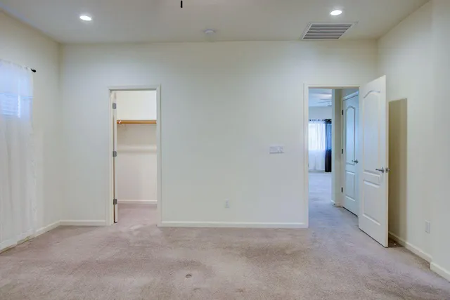 wooden floor and closet in a room