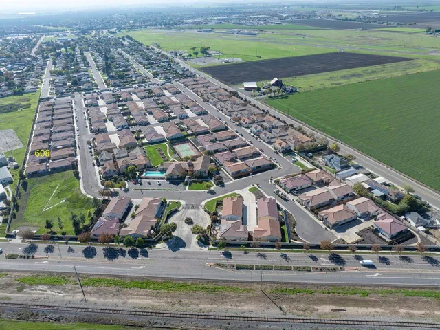 a aerial view of a city