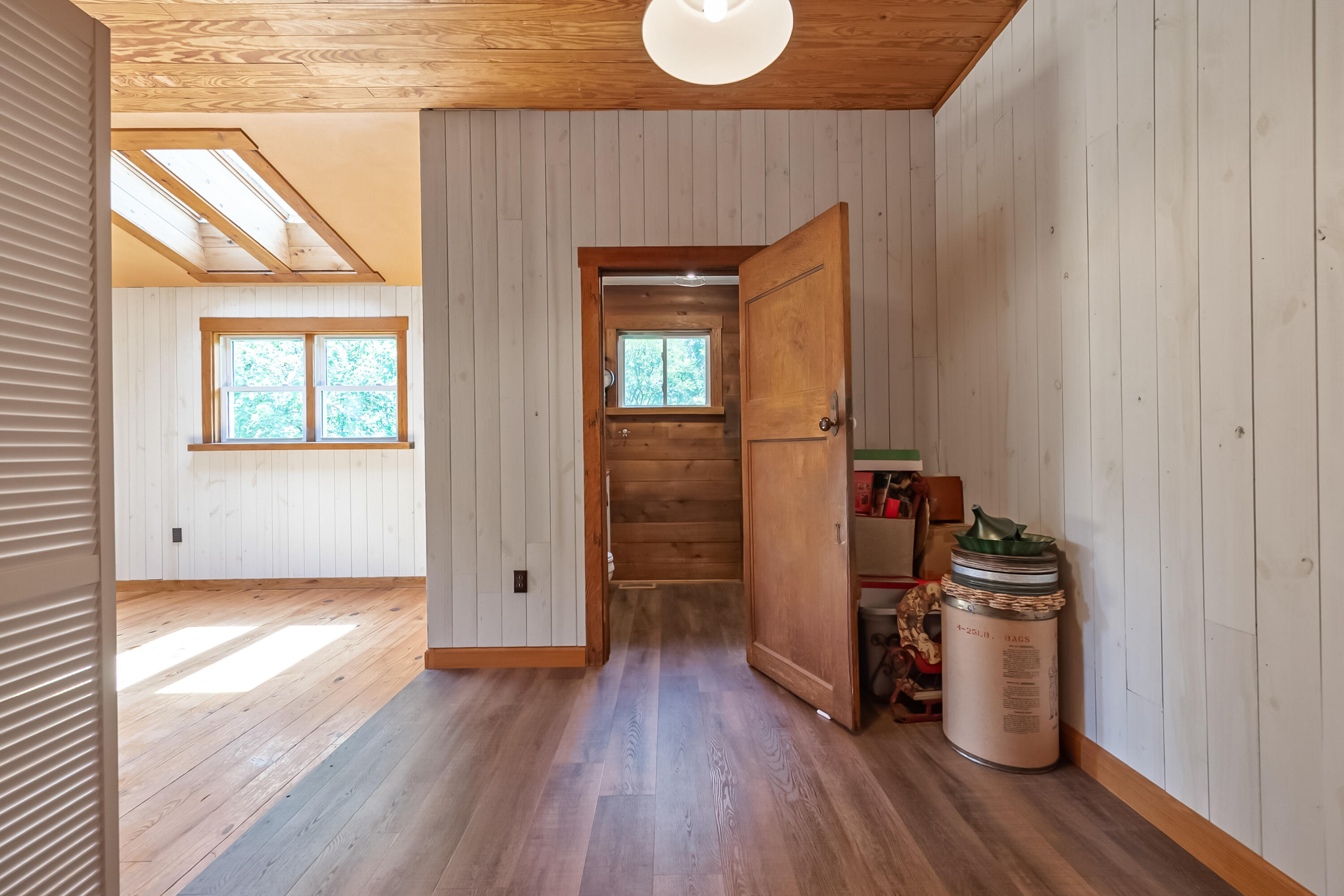 2389 Reesedale Road Elliston, VA 24087 - Photo 28 of 62 a view of a hallway with wooden floor and closet