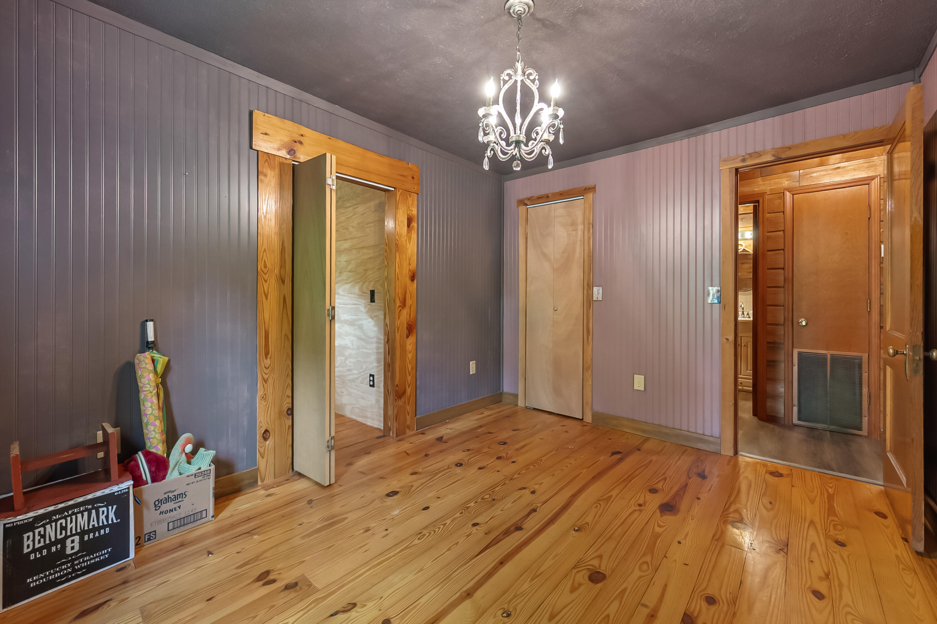 2389 Reesedale Road Elliston, VA 24087 - Photo 40 of 62 wooden floor in an empty room with a bathroom