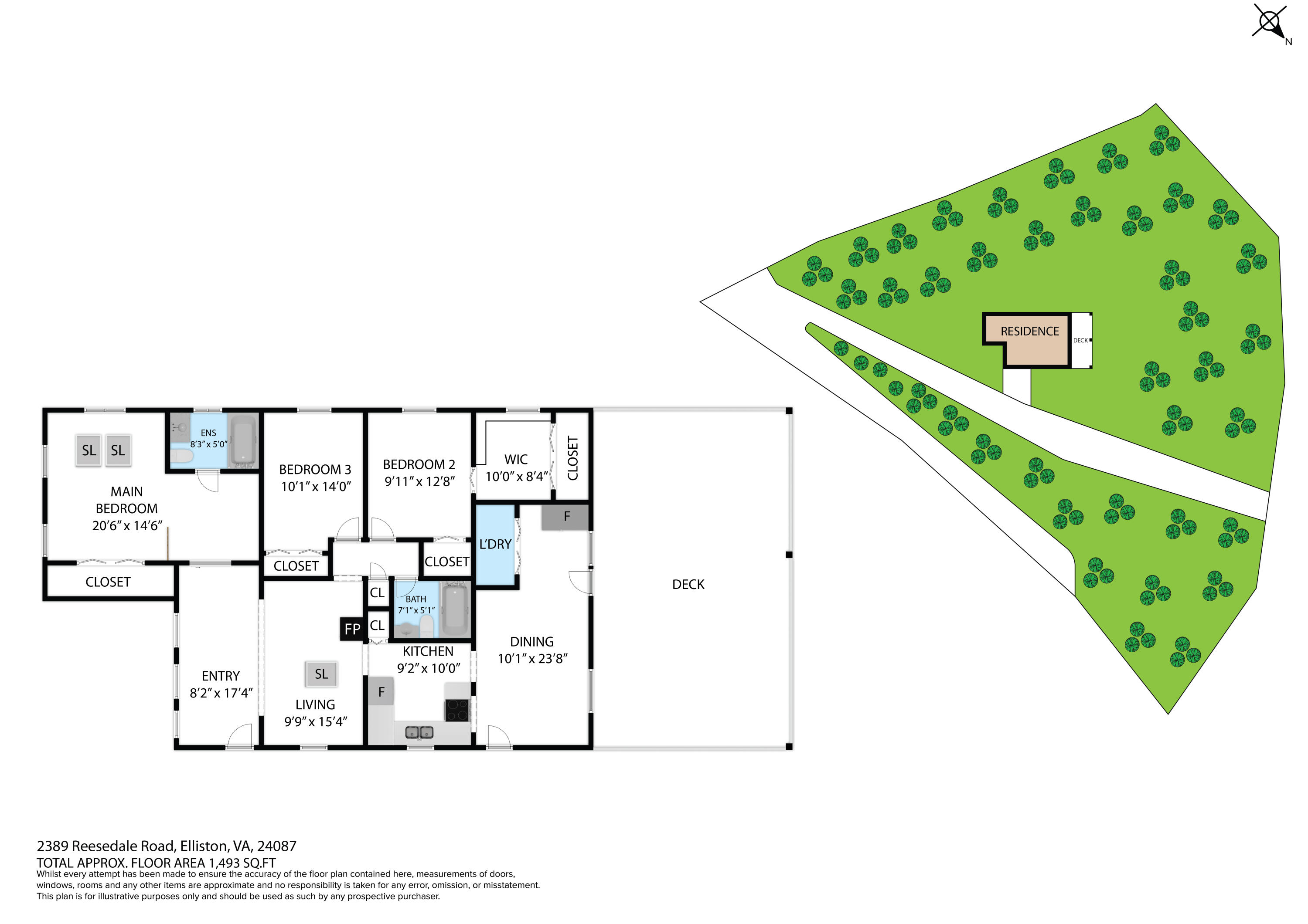 2389 Reesedale Road Elliston, VA 24087 - Photo 62 of 62 Schematic Floor Plan