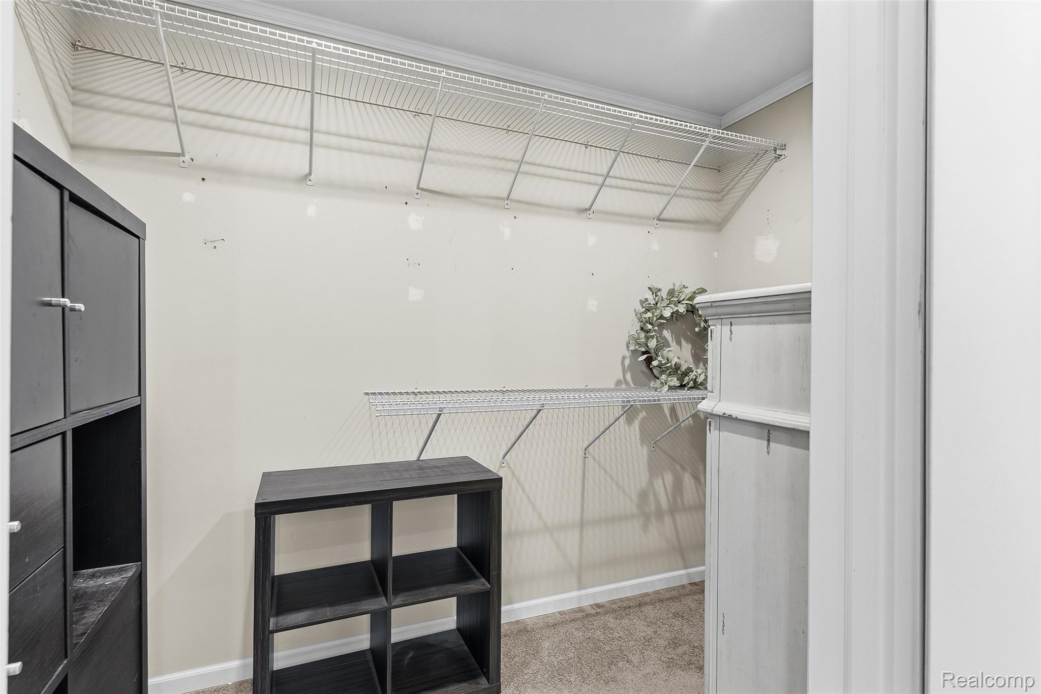 6450 Prince Boulevard Fenton, MI 48430 - Photo 13 of 31 Spacious closet featuring wire shelving, neutral wall paint, and light gray carpet