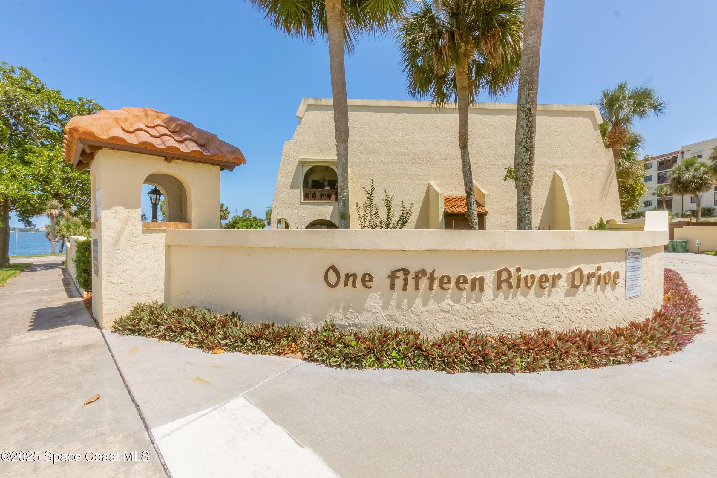 115 Indian River Drive, Unit 327 Cocoa, FL 32922 - Photo 30 of 47 a sign on the side of a building