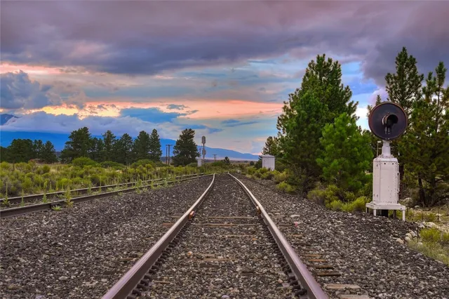 a view of an ocean and a mountain
