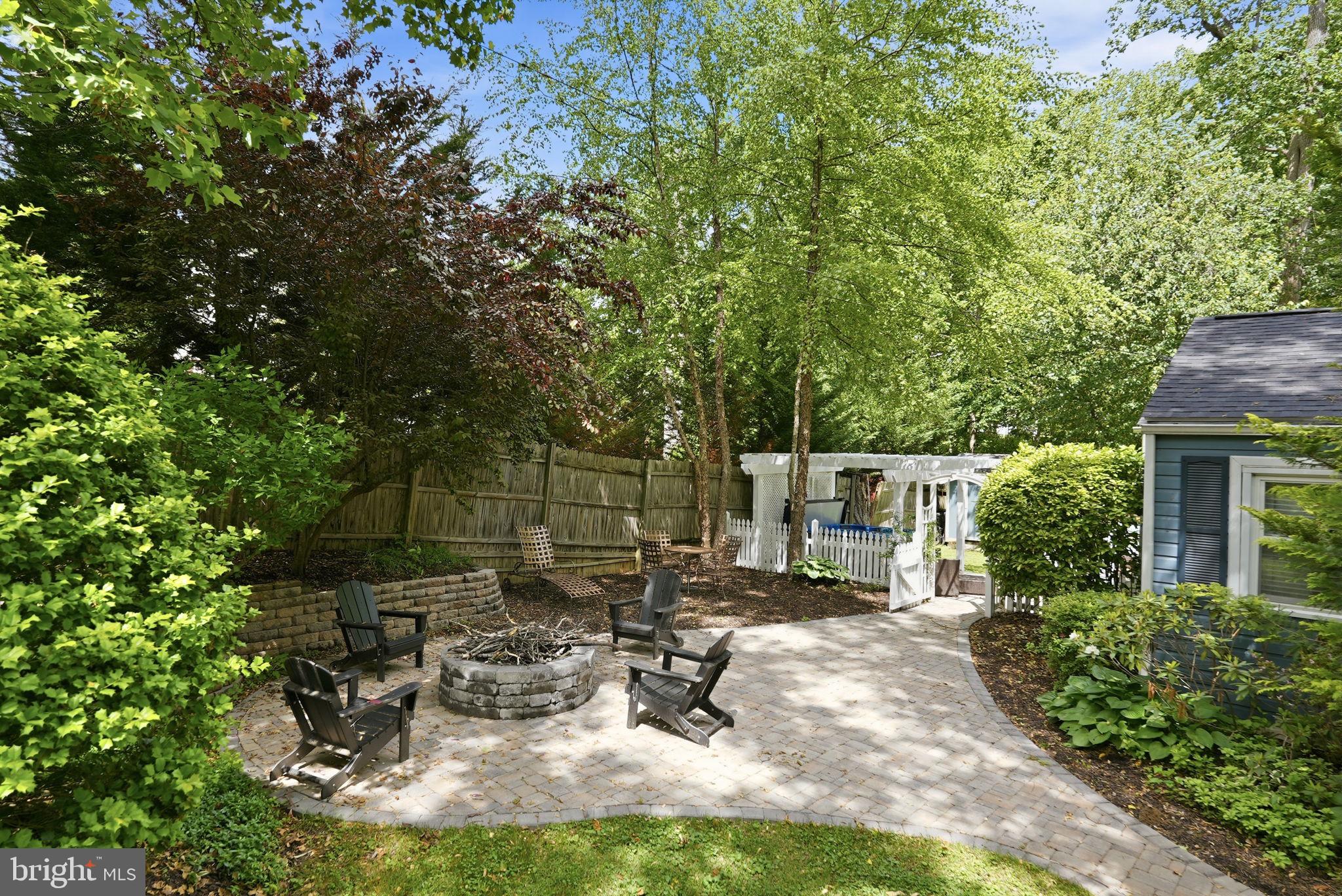 7309 Neuman Street Springfield, VA 22150 - Photo 23 of 33 fire pit area with paver patio