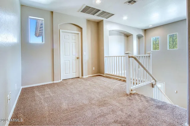 a view of an front door