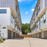 a view of a house with a small space