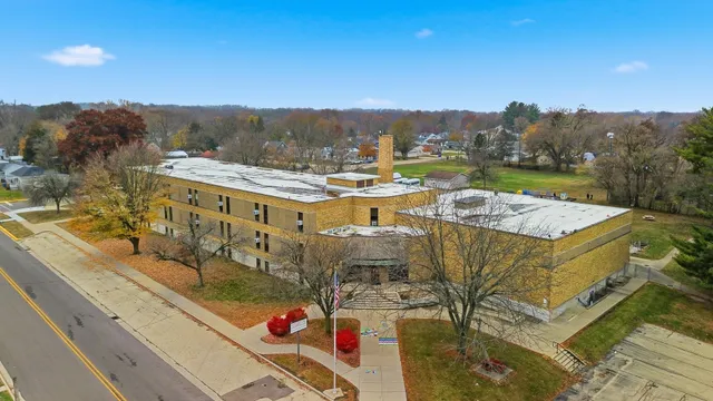 a view of city from terrace along with seating space