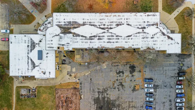 a view of bathroom with a shower