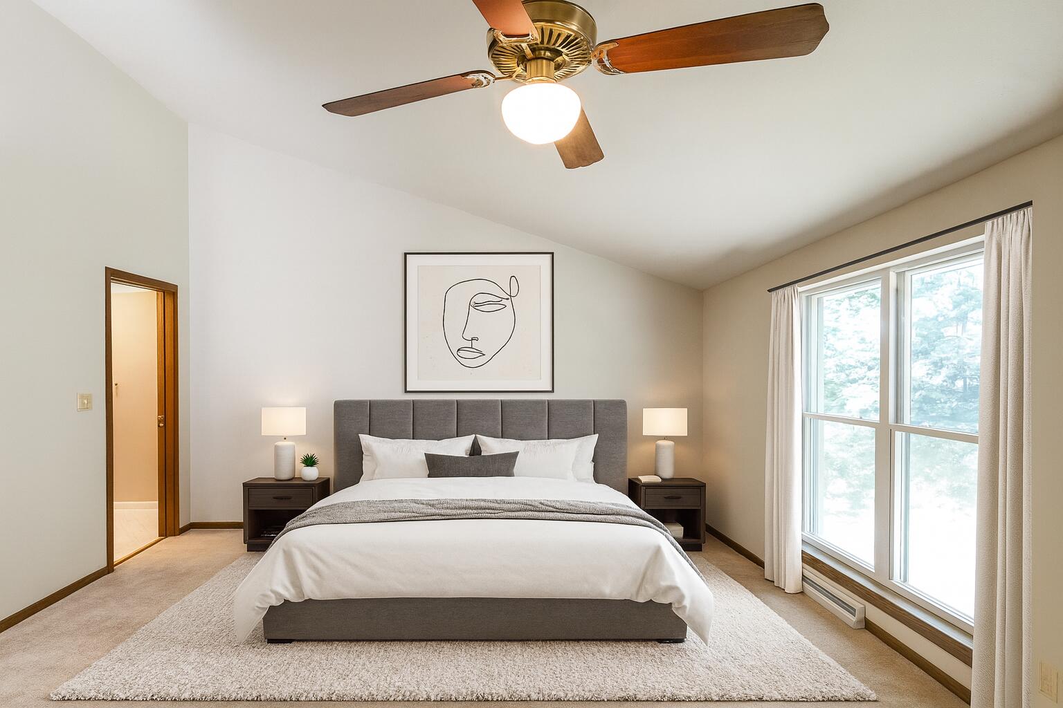 9034 North 70th Street, Unit 2 Milwaukee, WI 53223 - Photo 12 of 20 Virtually Staged Primary Bedroom