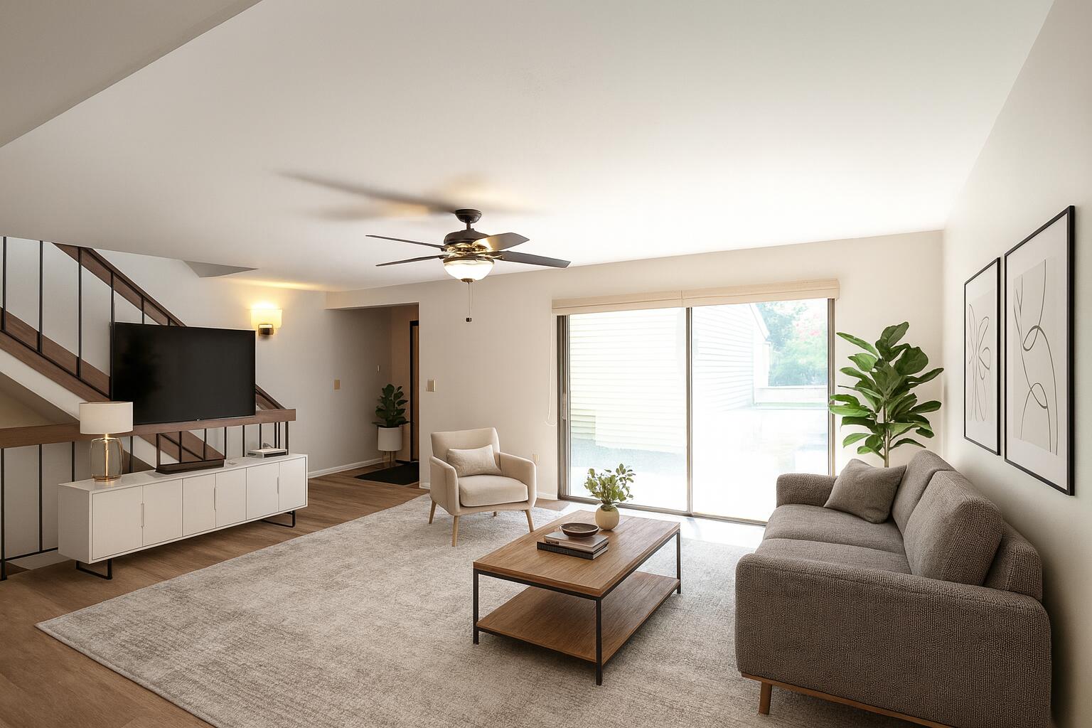 9034 North 70th Street, Unit 2 Milwaukee, WI 53223 - Photo 5 of 20 Virtually Staged Living Room