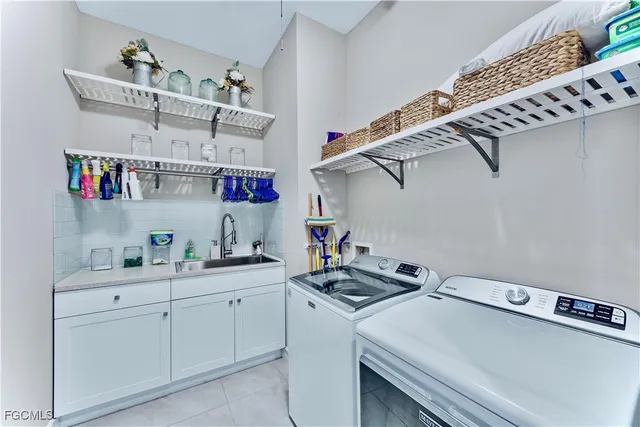 a room with storage and utility