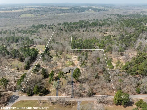 an aerial view of house with mountain view