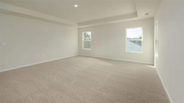 a bathroom with 2 sink and a mirror