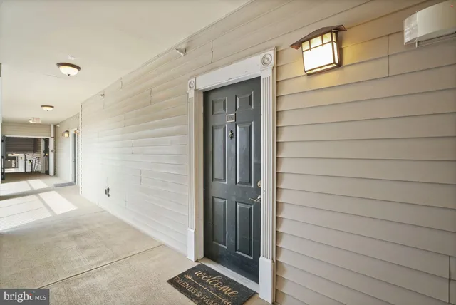 a view of front door of house