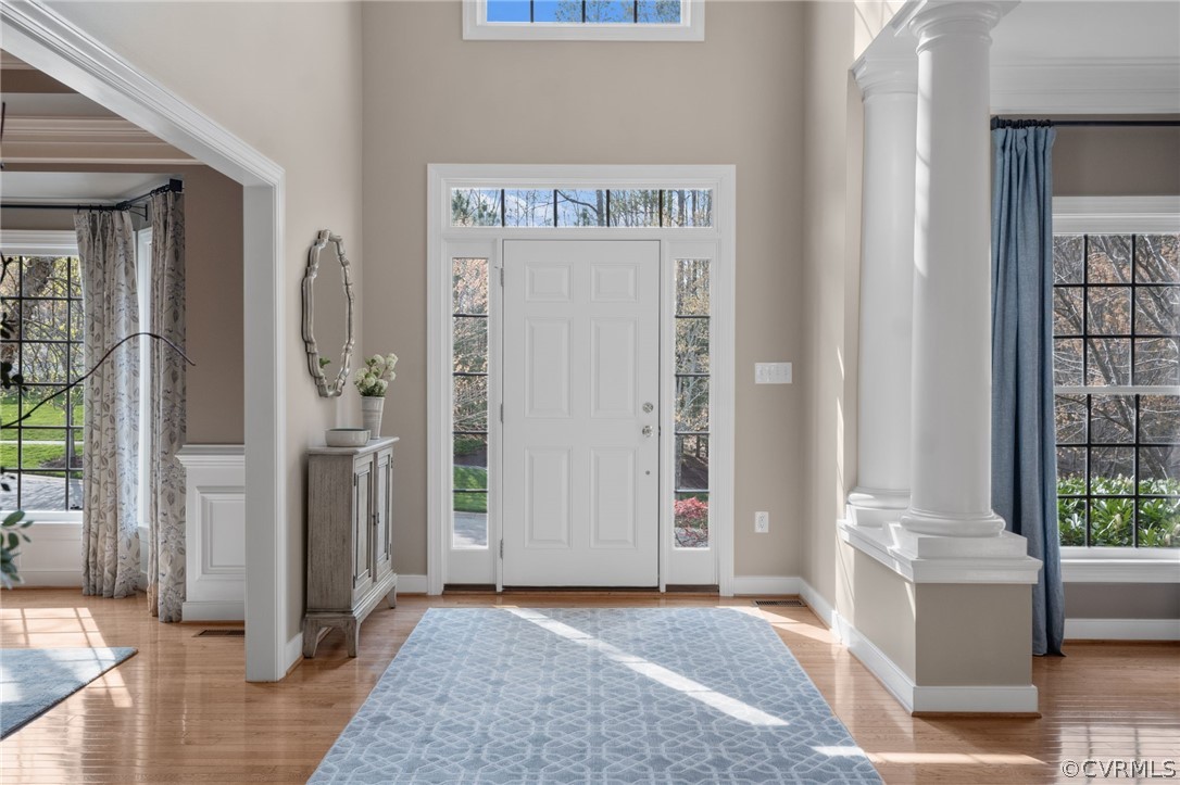 2713 Founders Bridge Road Midlothian, VA 23113 - Photo 7 of 49 a view of an entryway with wooden floor