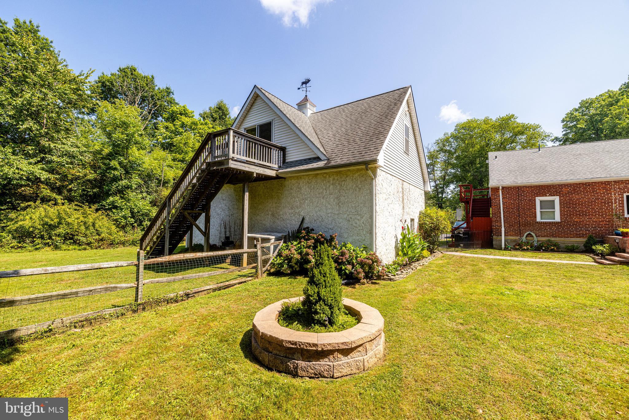 341 Old Bethlehem Road Quakertown, PA 18951 - Photo 16 of 60 Back of Detached Garage with staircase
