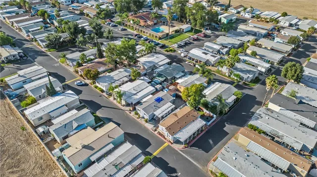 an aerial view of a city with lots of residential buildings