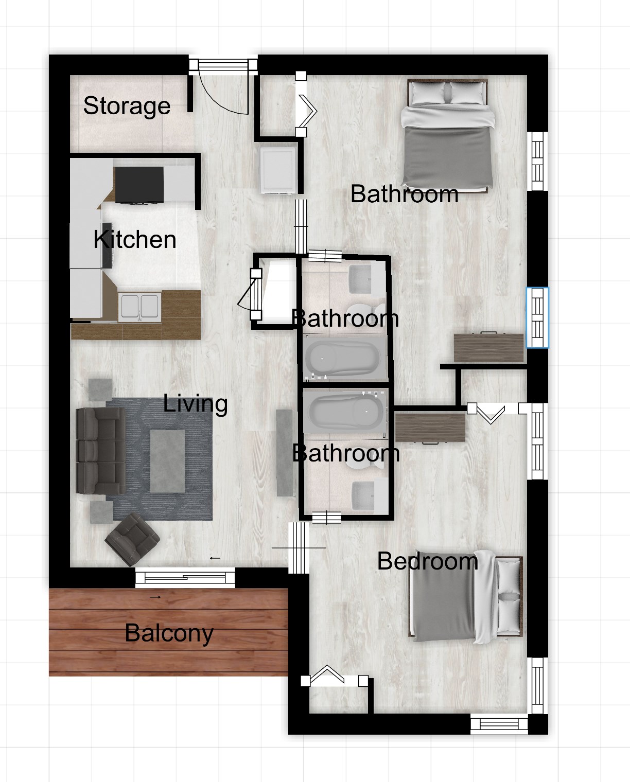1346 Hunters Road, Unit K Harrisonburg, VA 22801 - Photo 6 of 6 Gallery Image 6