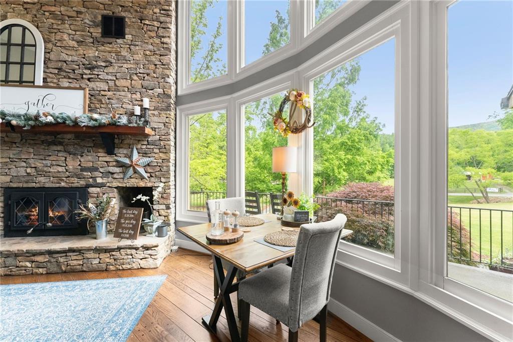 253 Happy Trails Way Jasper, GA 30143 - Photo 64 of 97 a view of a dining room with furniture window and outside view