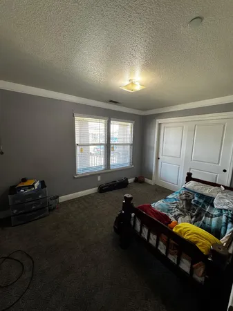 a gym room with furniture