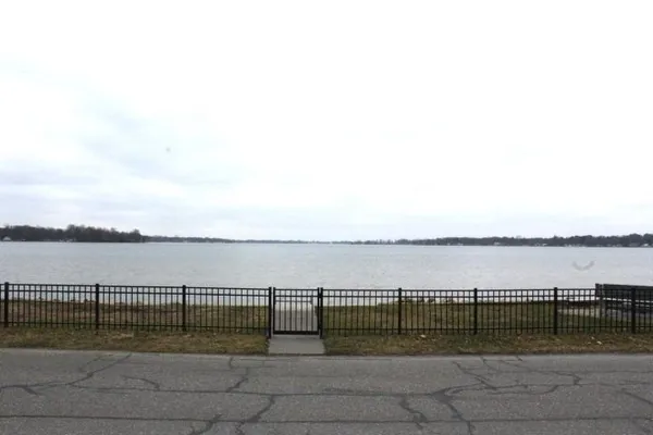 a view of a terrace with lake view