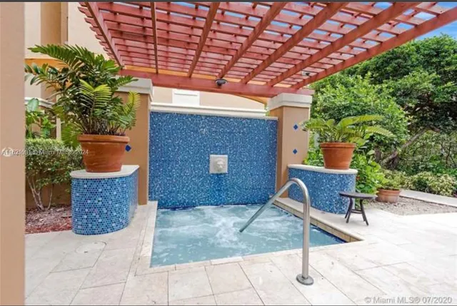 a view of chair and tables in the patio