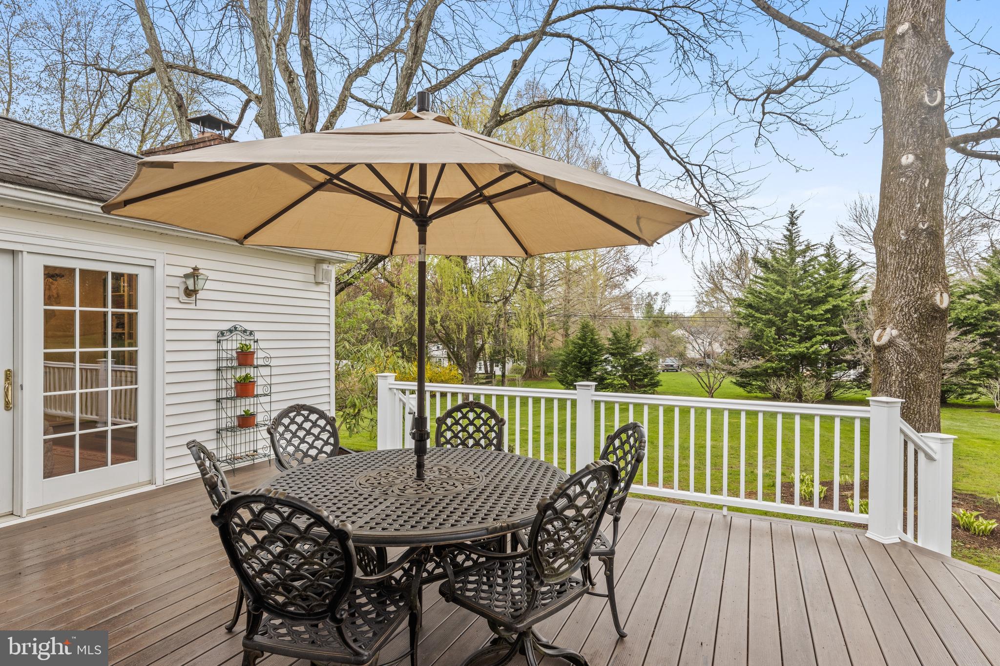 392 Yorkshire Road Bryn Mawr, PA 19010 - Photo 31 of 35 Composite deck has sweeping views of rear yard