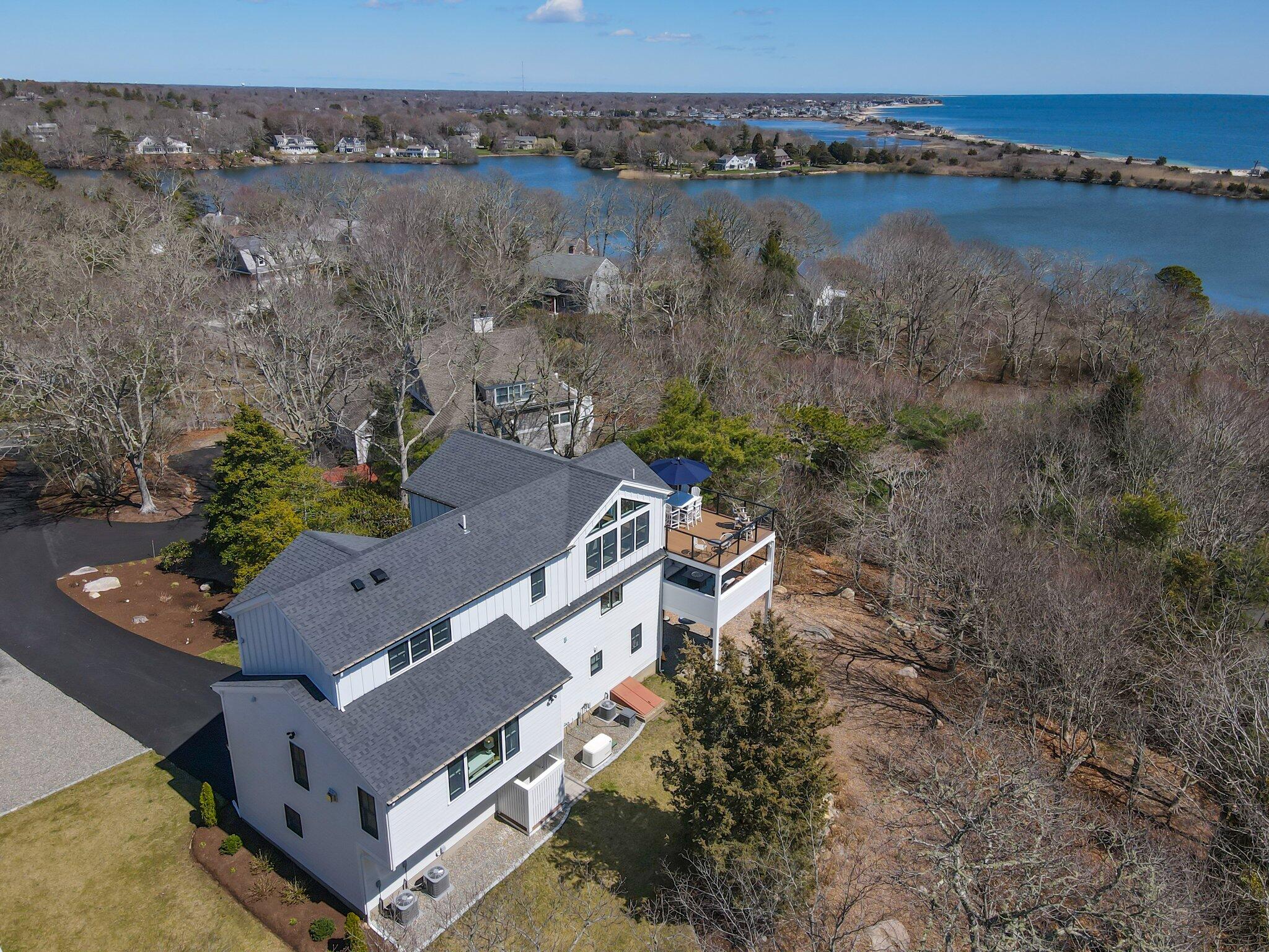 87 Oyster Pond Road Falmouth, MA 02540 - Photo 63 of 105 arial drone view