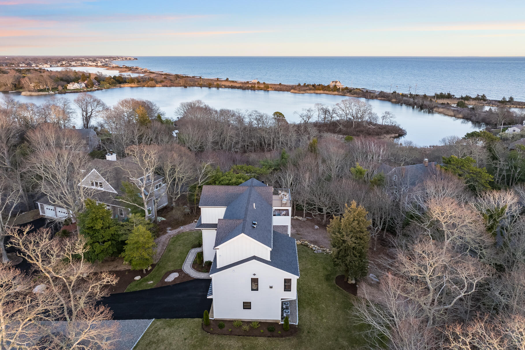 87 Oyster Pond Road Falmouth, MA 02540 - Photo 84 of 105 an aerial view of multiple house