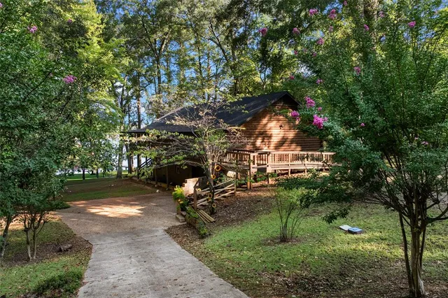 an outdoor view having patio
